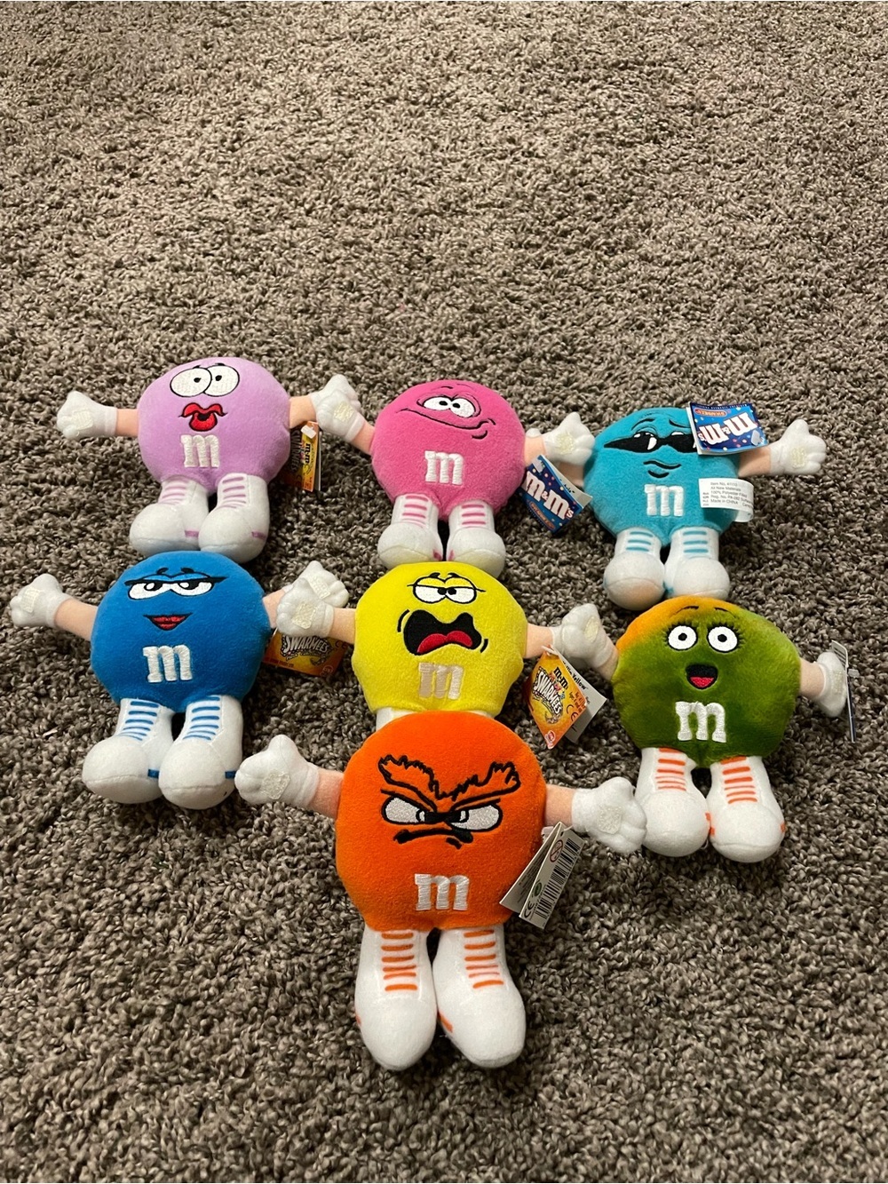 M&M's Mini Swarmees Plush Toy Vintage 90s Collectible
